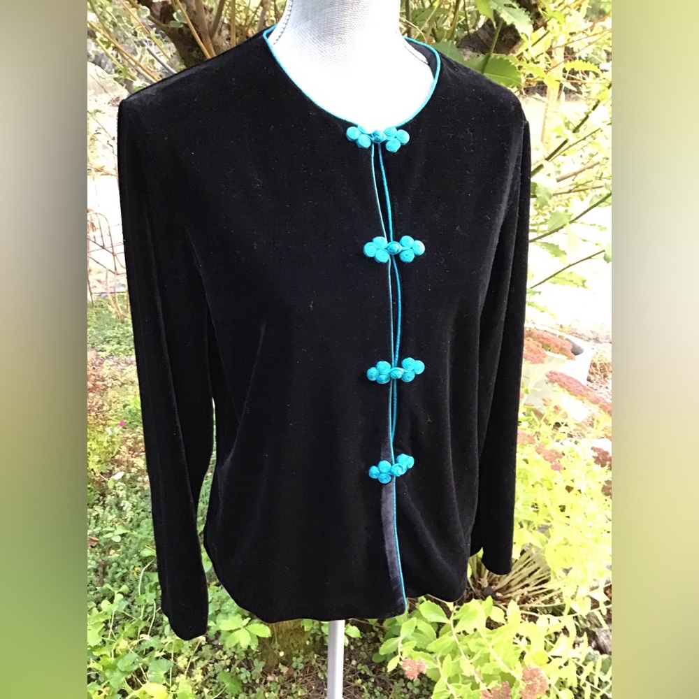 August Silk Intimates Velvet Bed Jacket
